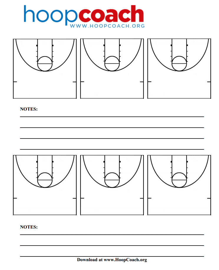 half court basketball court diagram